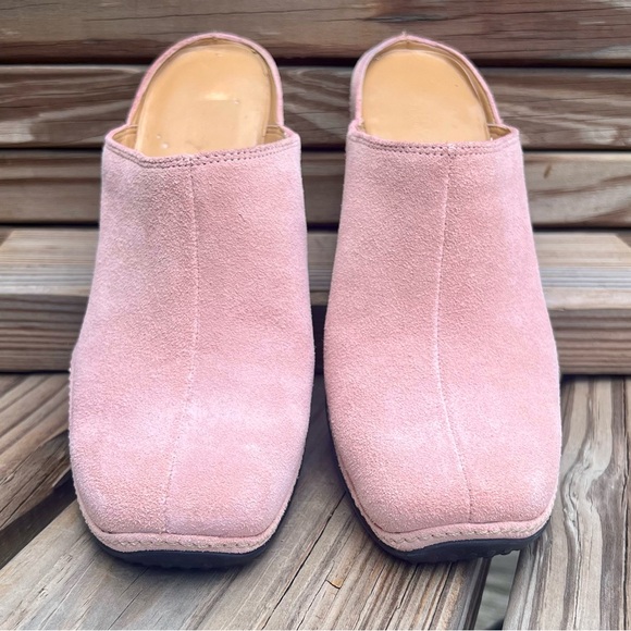 - Rockport Tahoe City Pink Suede Wedge Mule SZ 7! EUC! - Picture 2 of 15